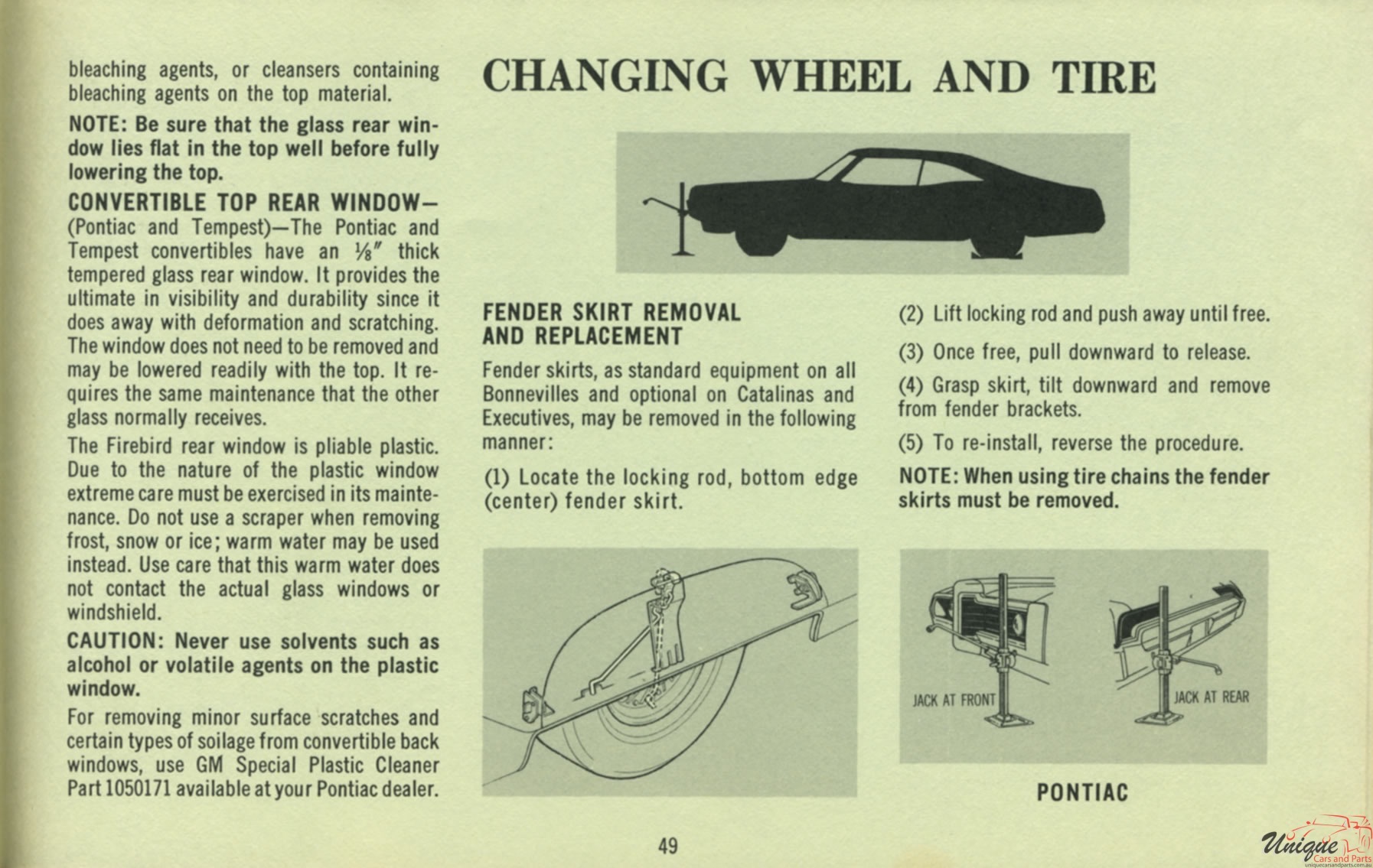1969 Pontiac Owners Manual Page 51
